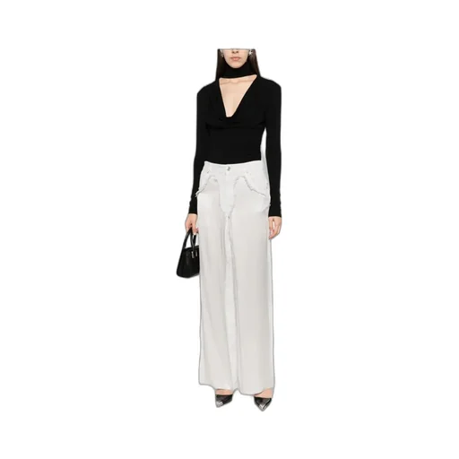 Blumarine Frayed-Edge Jeans