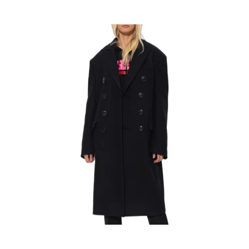 Double-Breasted Virgin Wool Coat