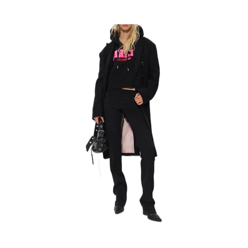 Double-Breasted Virgin Wool Coat