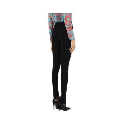 Magda Butrym Floral-Appliqu Ruched Leggings