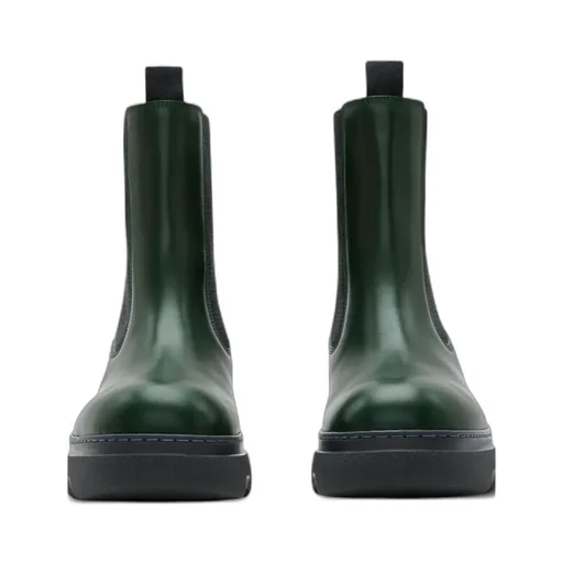 Round-Toe Leather Boots