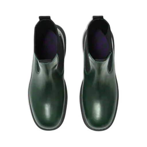 Round-Toe Leather Boots