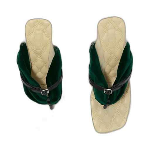 Step Post 75Mm Leather Sandals