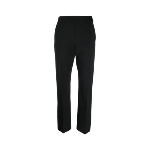 Msgm Logo-Waistband Tapered-Leg Trousers