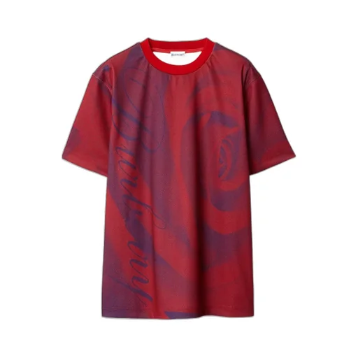 Rose-Print Jersey T-Shirt