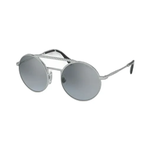 Miu Miu Eyewear Round-Crystal Embellished Aviator Sunglasses