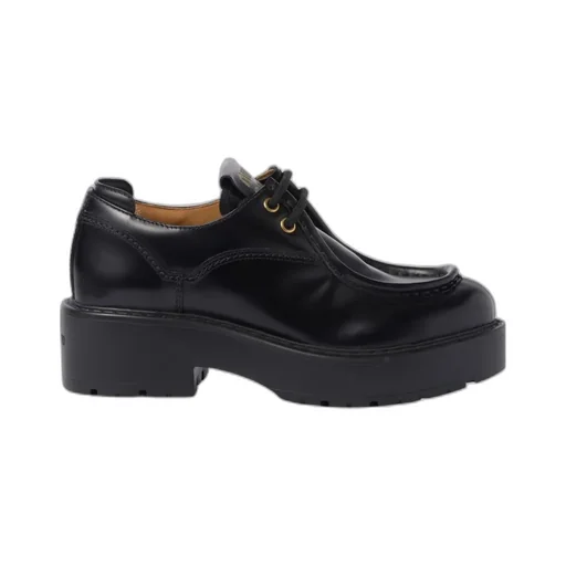 Miu Miu Lace-Up Flat Shoes