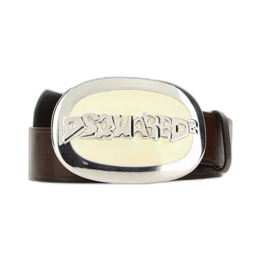 Dsquared2 Logo-Plaque Buckled Belt