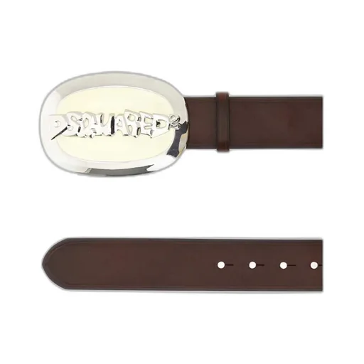 Dsquared2 Logo-Plaque Buckled Belt
