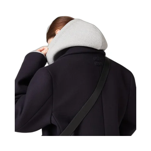 Double-Breasted Cloth Peacoat Jacket