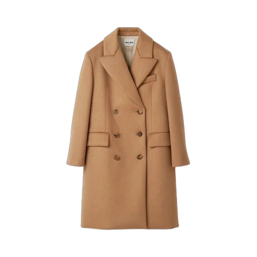 Double-Breasted Camel Hair Coat