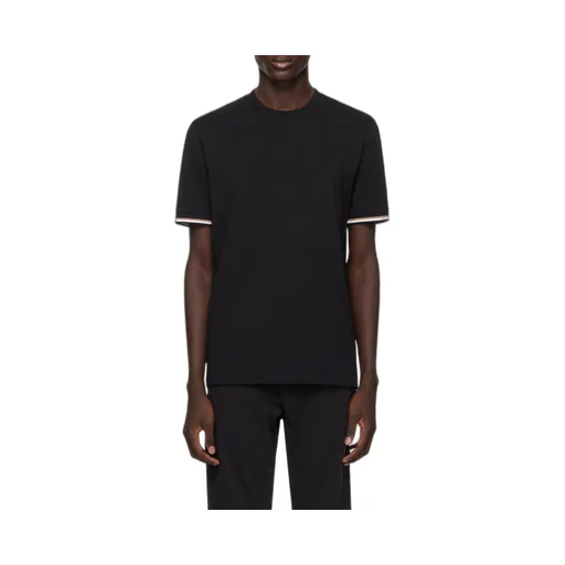 Boss Hugo Boss Stripe-Trim Crewneck T-Shirt