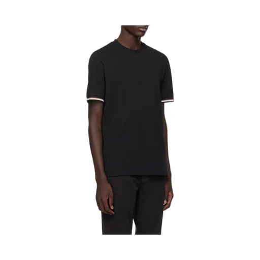 Boss Hugo Boss Stripe-Trim Crewneck T-Shirt