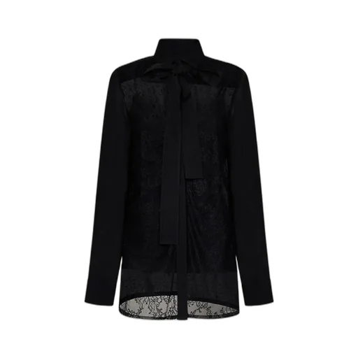 Elie Saab Pussy-Bow Straight Hem Blouse