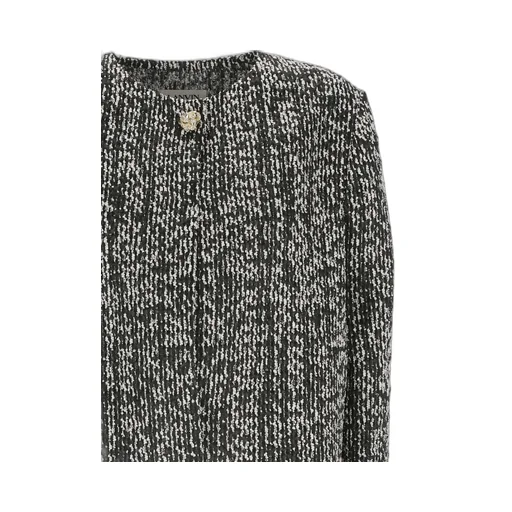 Lanvin Straight Hem Cropped Tweed Jacket
