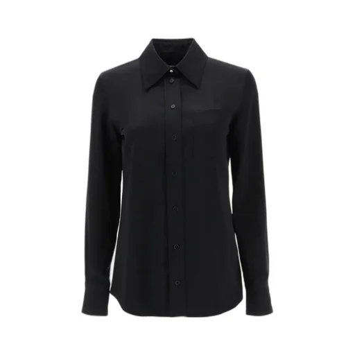 Lanvin Long Sleeved Buttoned Satin Shirt