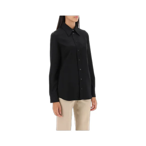 Lanvin Long Sleeved Buttoned Satin Shirt