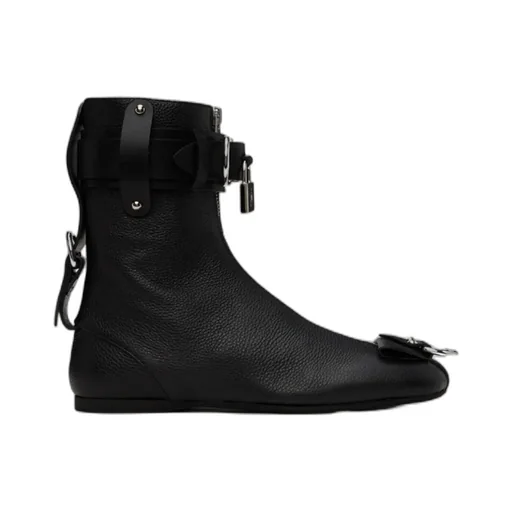 Padlock Zipper Boots
