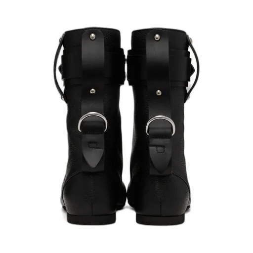 Padlock Zipper Boots