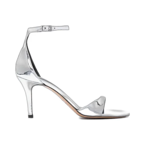 90Mm Metallic-Effect Leather Sandals