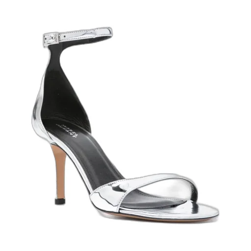 90Mm Metallic-Effect Leather Sandals