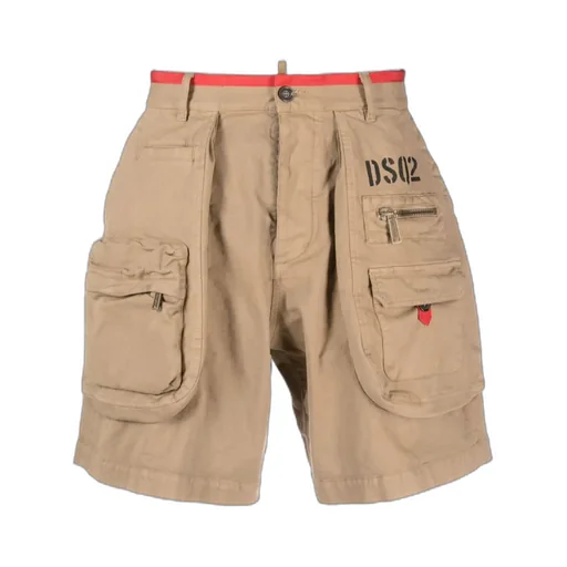 Multiple-Pockets Cargo Shorts
