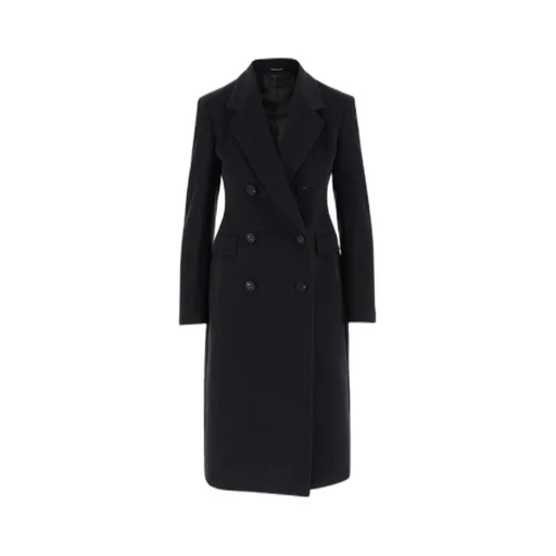 Double-Breasted Notched Coat