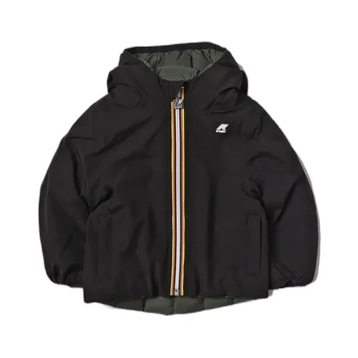 Long-Sleeved Hooded Down Jacket