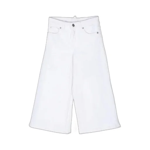 Dsquared2 Kids Wide-Leg Stretched Trousers