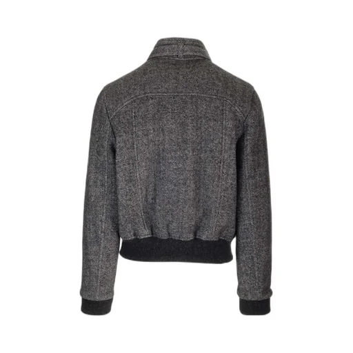 Isabel Marant High-Neck Buttoned Bomber Jacket