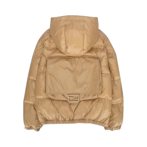 Fendi Kids Logo Patch Down Jacket