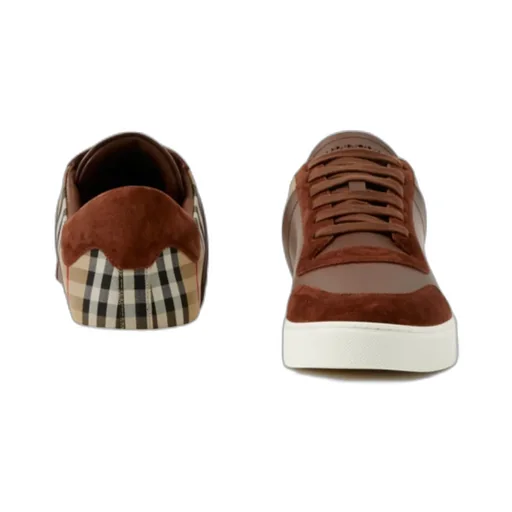 Vintage Check Panelled Sneakers