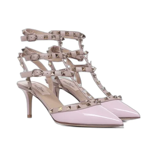 Rockstud Caged 65Mm Patent Pumps