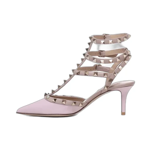 Rockstud Caged 65Mm Patent Pumps