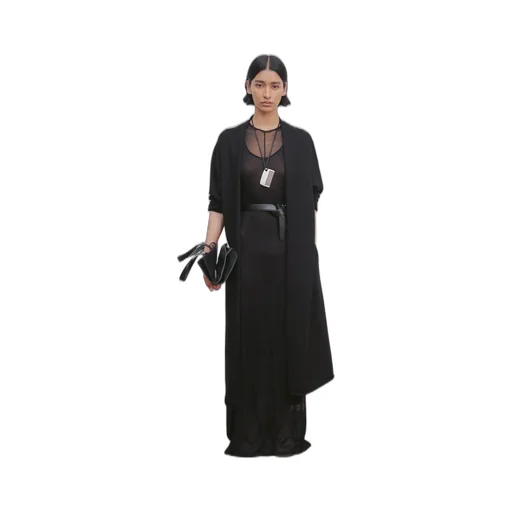 Circle Long Knitted Cardigan