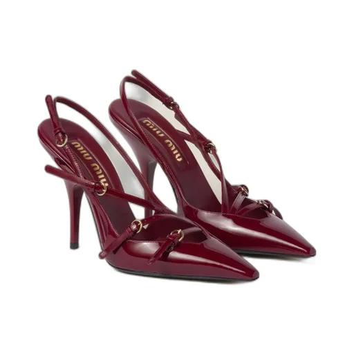 Miu Miu Pointed Toe Slingback Pumps