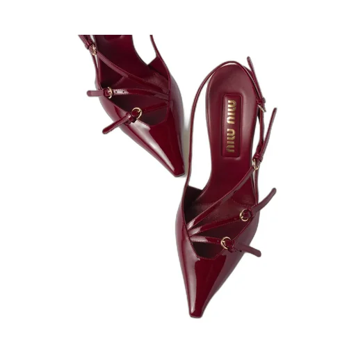 Miu Miu Pointed Toe Slingback Pumps