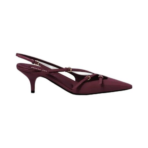 Miu Miu Pointed Toe Slingback Pumps
