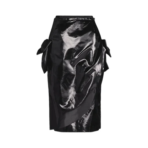 Maison Margiela High Waist Asymmetric Midi Skirt