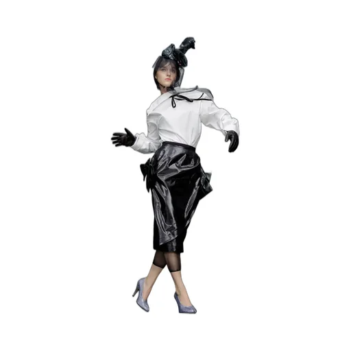 Maison Margiela High Waist Asymmetric Midi Skirt