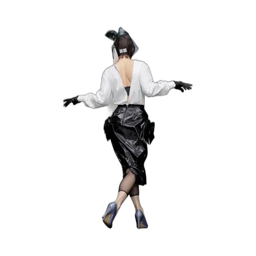 Maison Margiela High Waist Asymmetric Midi Skirt