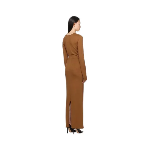 Long-Sleeved Hollow Dress