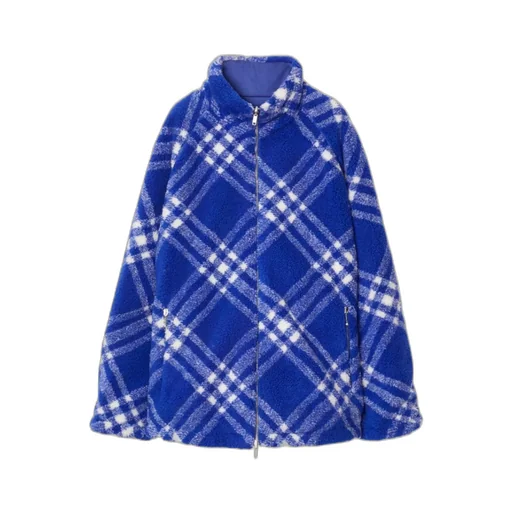 Check-Print Fleece Jacket