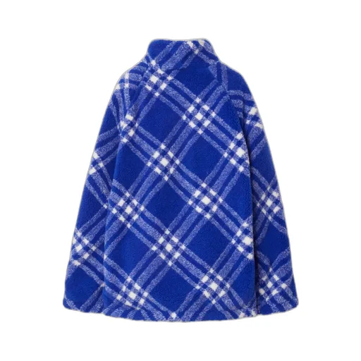 Check-Print Fleece Jacket