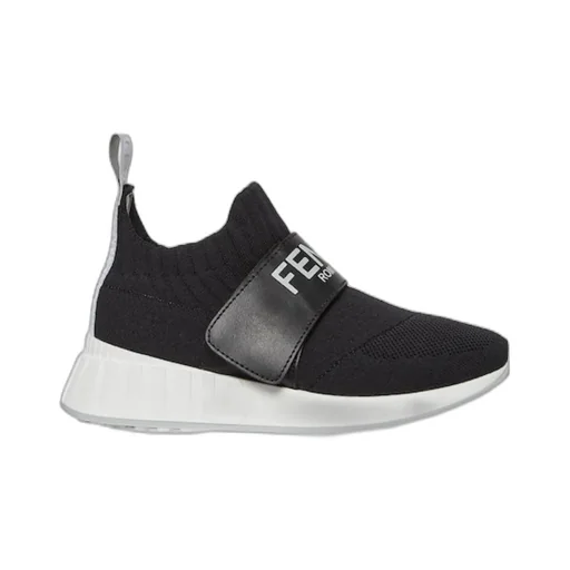 Black Mesh Junior Sneakers