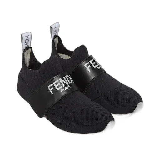 Black Mesh Junior Sneakers