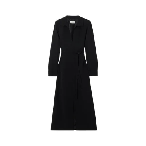 Lace-Up Long-Sleeved Dress