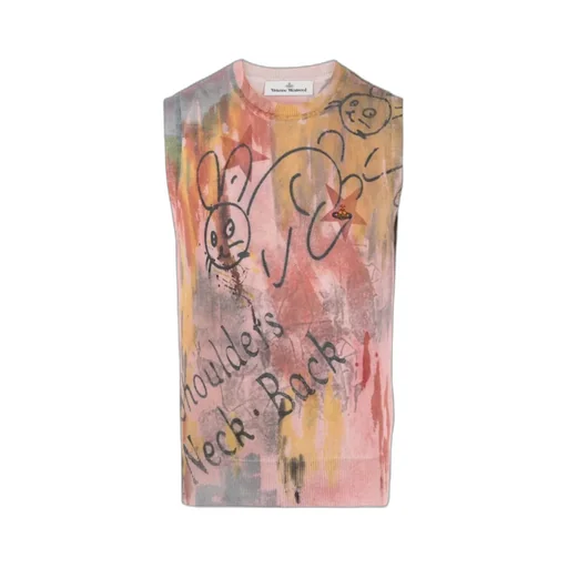 Graphic-Print Cotton Tank Top