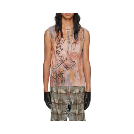 Graphic-Print Cotton Tank Top