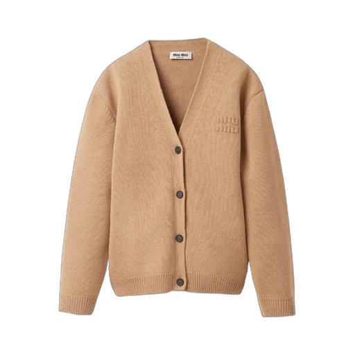 Wool And Nylon Knit Cardigan